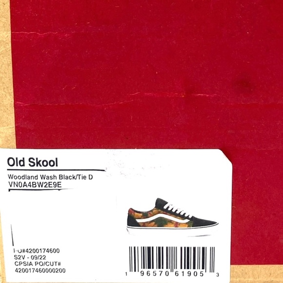 VANS Woodland Wash Old Skool Sneakers Black Skate Men's Suede Canvas VN0A4BW2E9E - Picture 9 of 10